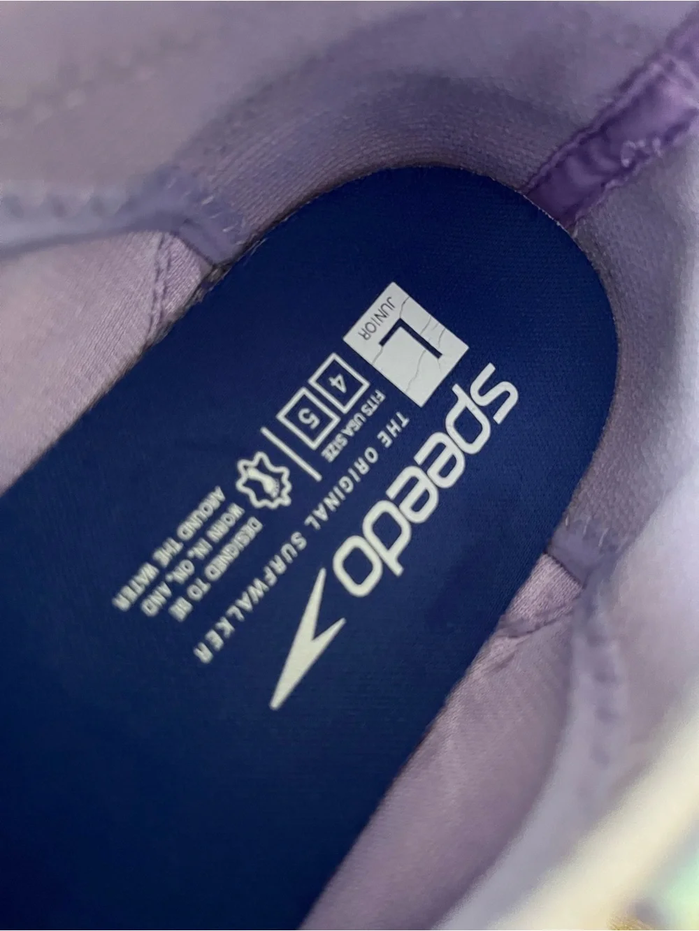 Girls Shoes Speedo Water Shoes Junior WaterTrek - Lilac/Hawaiian Breeze L(4/5)